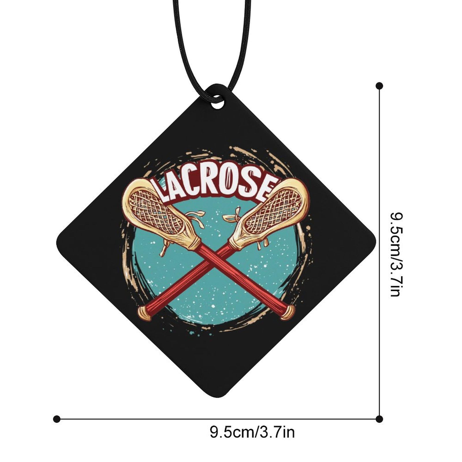Lacrosse Car Air Freshener Hanging Aromatherapy Tablets for Car Accessories Rhombus