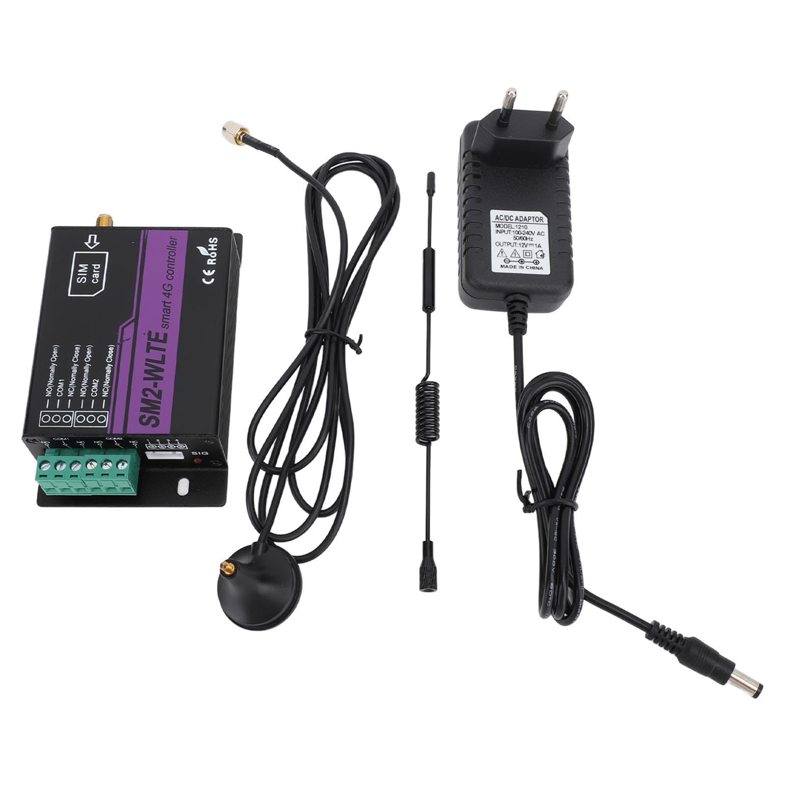 SM2 WLTE EA 2 Kanal 4G SMS Alarm Controller Fernschalter Controller mit APP WEB Temperatur Luftfeuchtigkeit Verknüpfung SMS Stromausfall Alarm EU 100-240 V