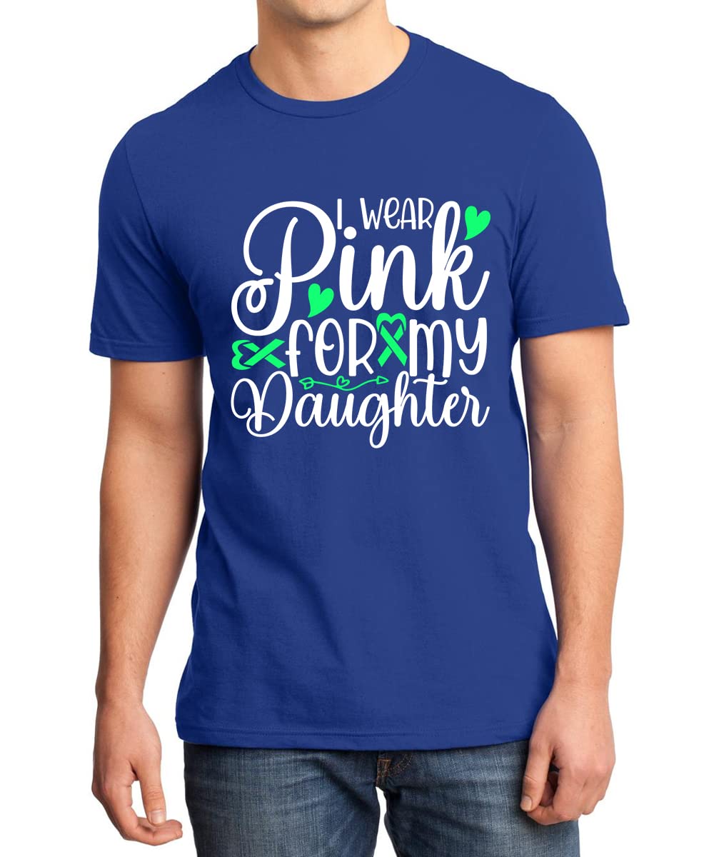 Caseria Men's Round Neck Cotton Half Sleeved T-Shirt with Printed Graphics - Wer Pink Daughter