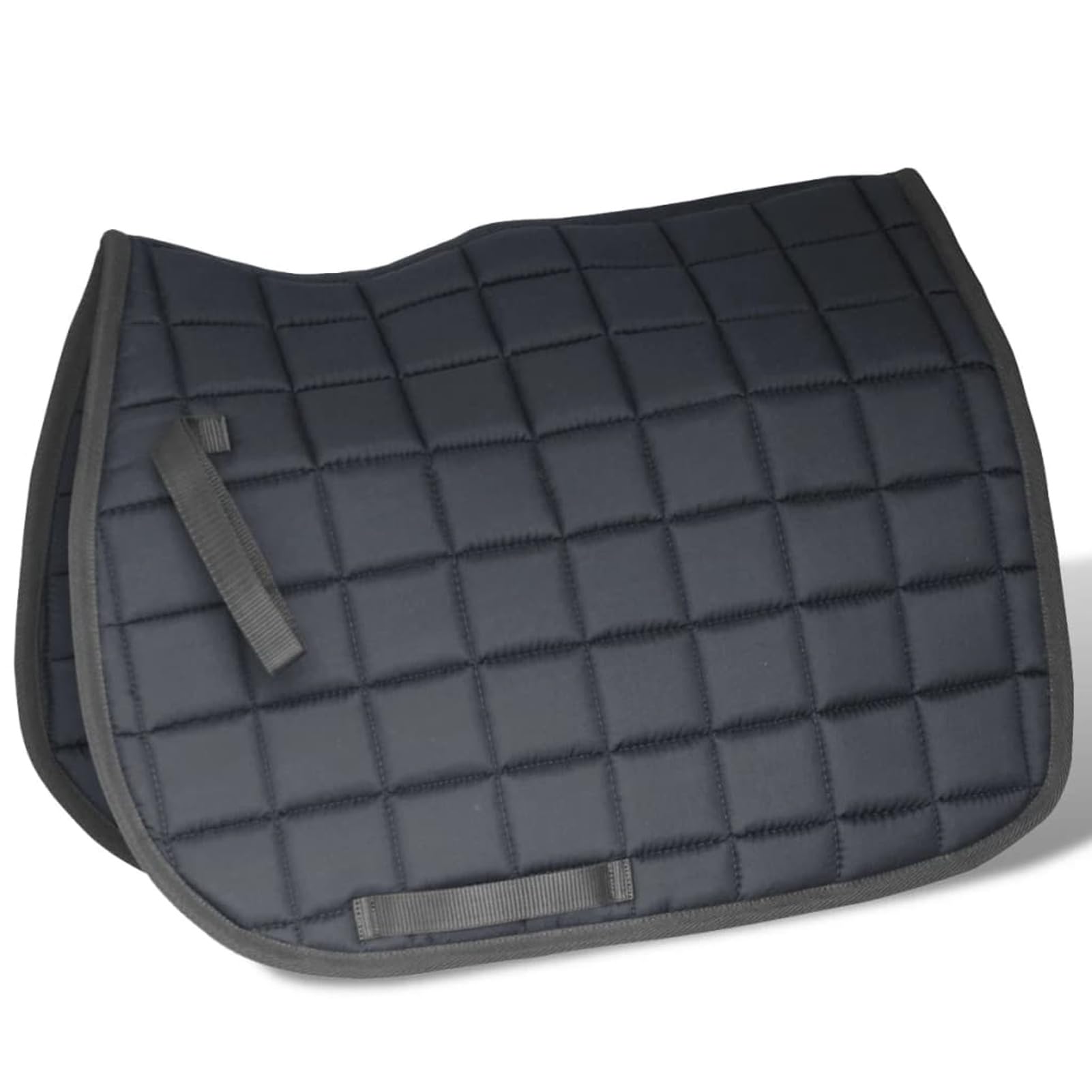 BaraSh Pferdereiten Sattelset 16" echtes Leder schwarz 14 cm 5-in-1 Schabracke Set Pferd Reiten ZubehöR