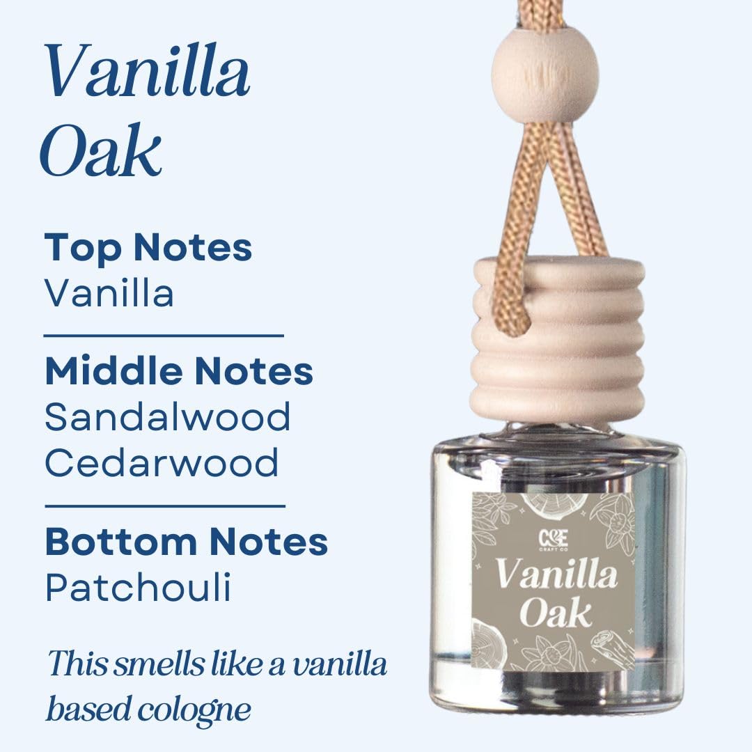 CANDE Craft Auto Luft Hängend Duftöl Diffuser, Auto Lufterfrischer Diffusor für ätherische Öle, Düfte Duft Aromatherapie Automobile Diffusor, Langlebig (Vanille Eiche)