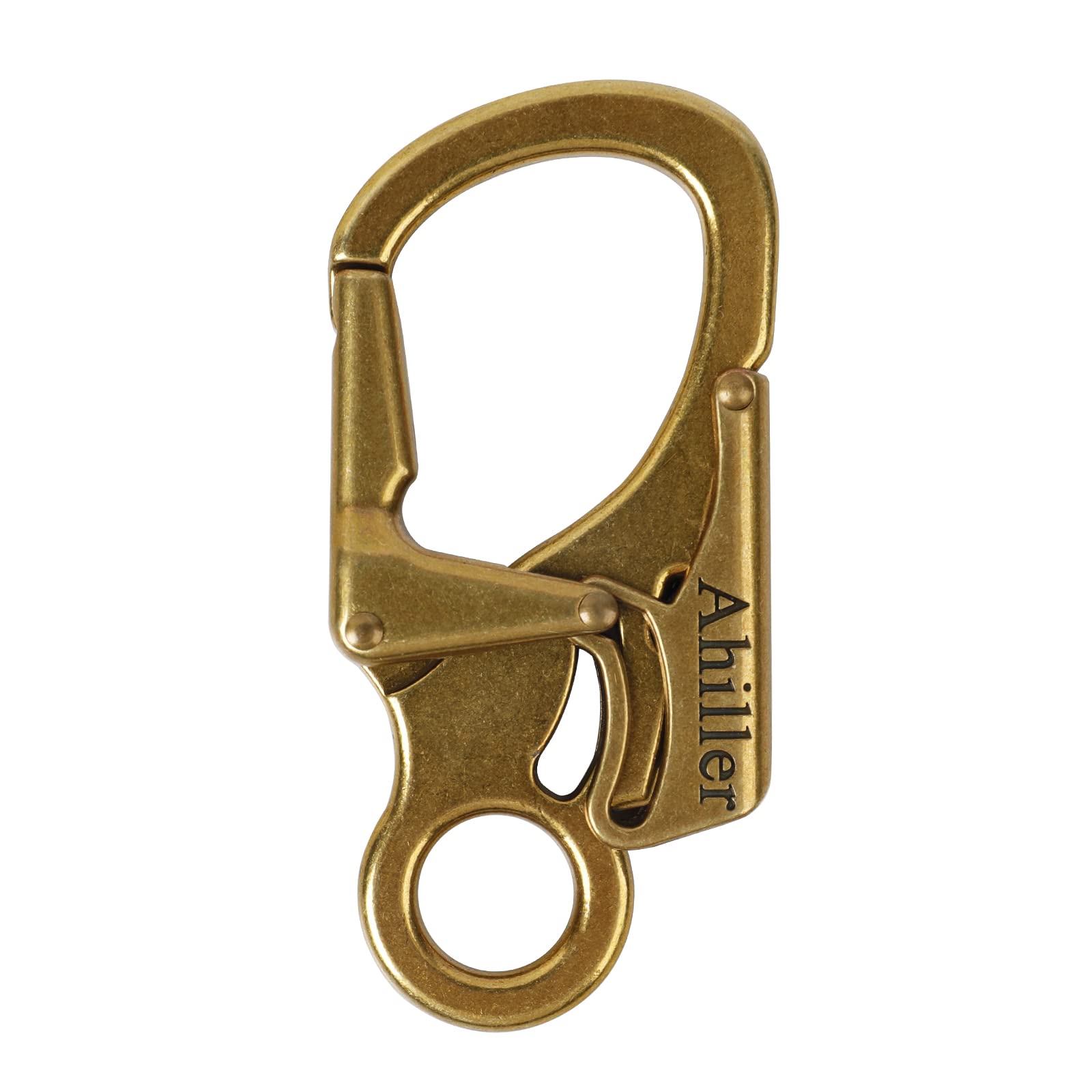 Ahiller Carabiner Clip, Double Anti-Misopening Locking Design, 3" Zinc Alloy Heavy Keychain for Outdoor Camping Hiking, Key Ring Clip