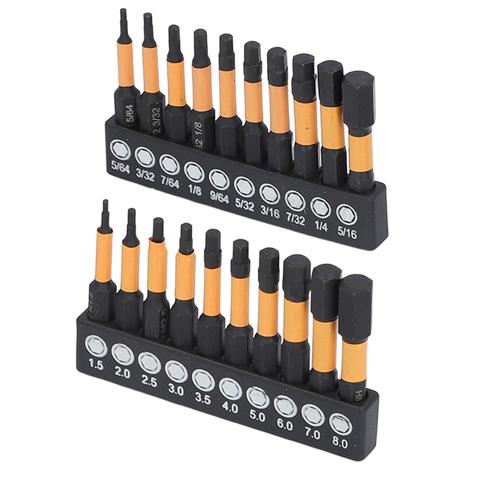 Magnetic Hex Bit Alloy Steel Bit Set Driver Bit Impact Bit Hex Bit Set Impact Drill Bit Set of 20
