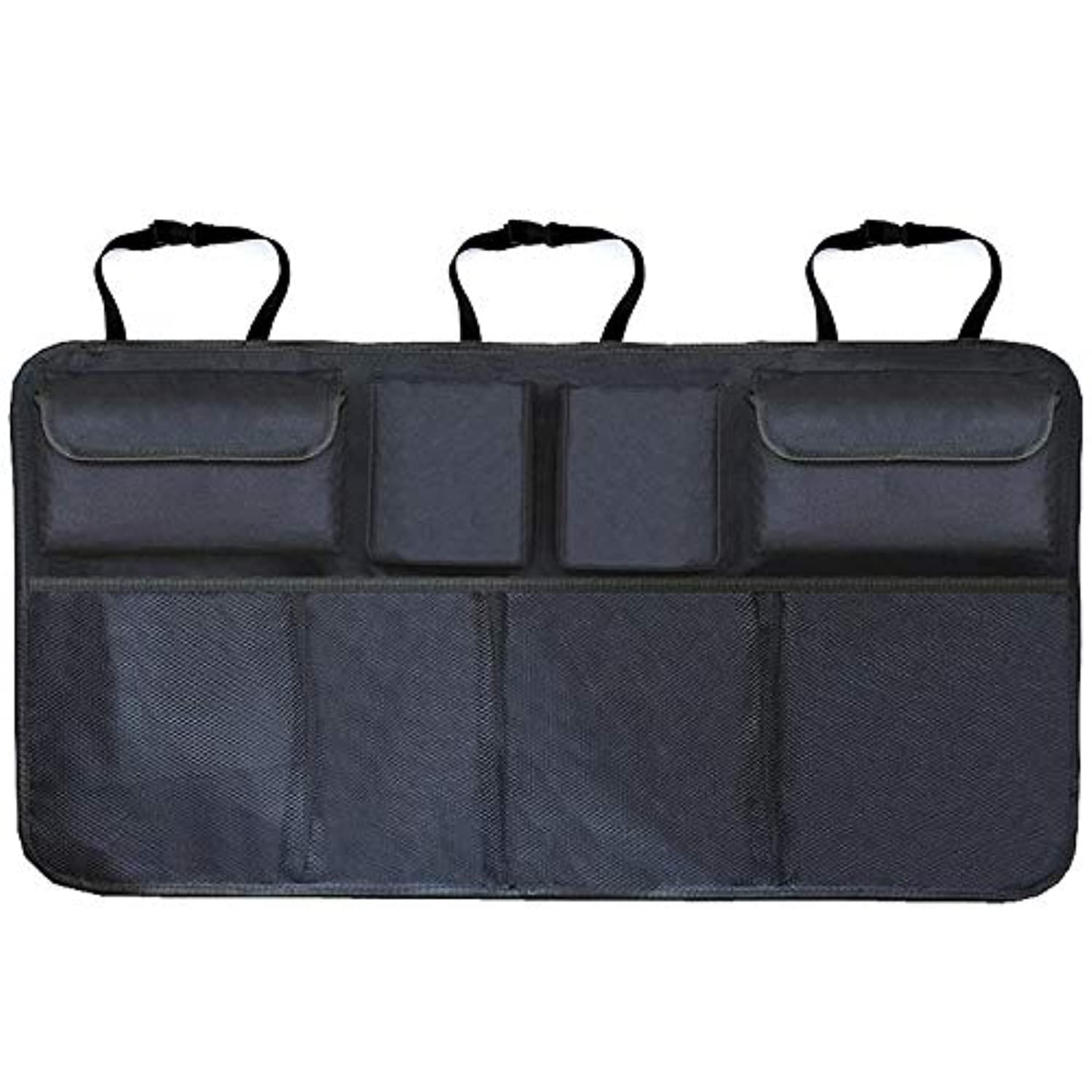 Car Trunk Organizer Adjustable Backseat Storage Bag Net High Capacity Multi-use Oxford Automobile Seat Back Organizers Universal