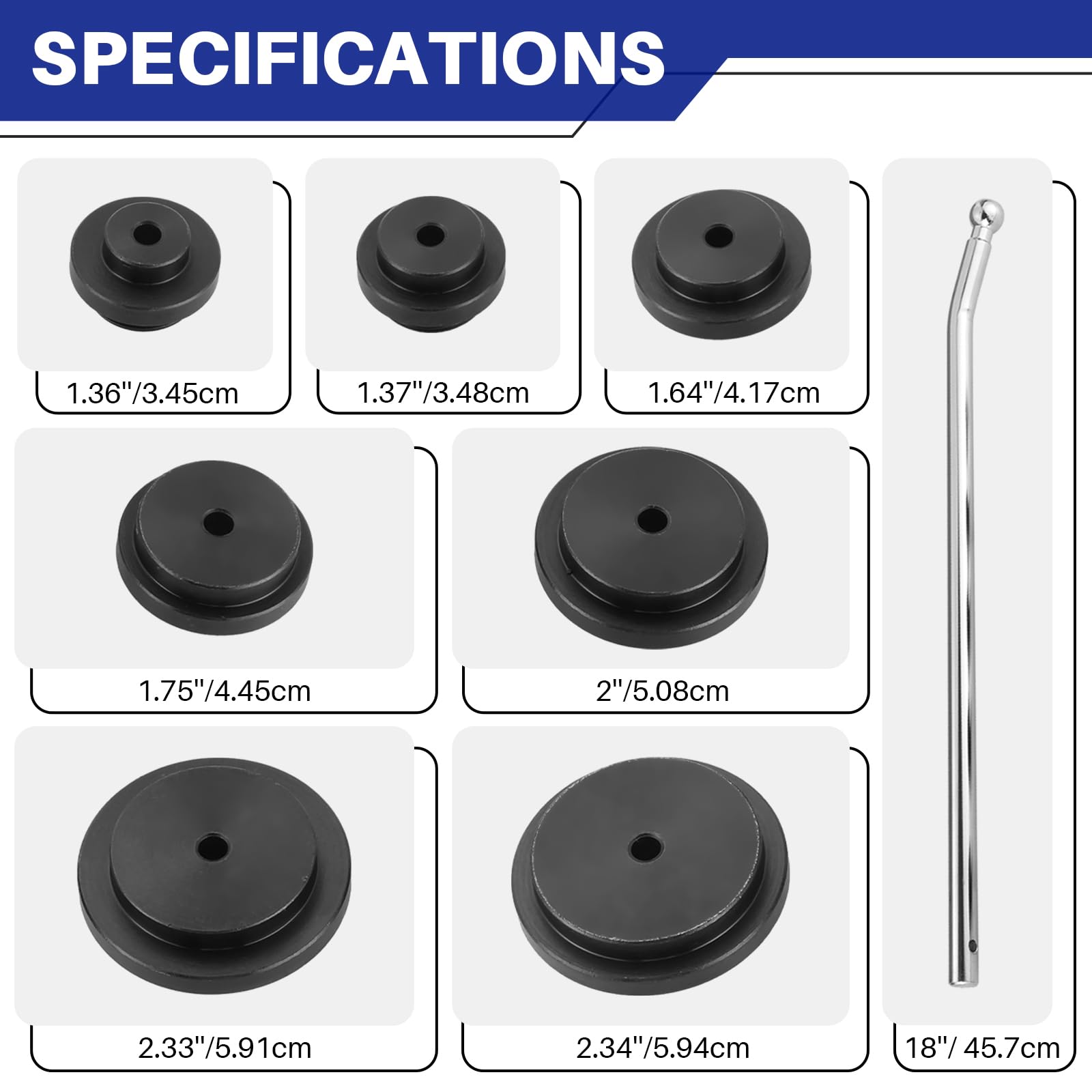 DASBET Kit de 10 Outils d'installation de Bouchons de Gel Diesel pour Moteurs avec étui de Rangement