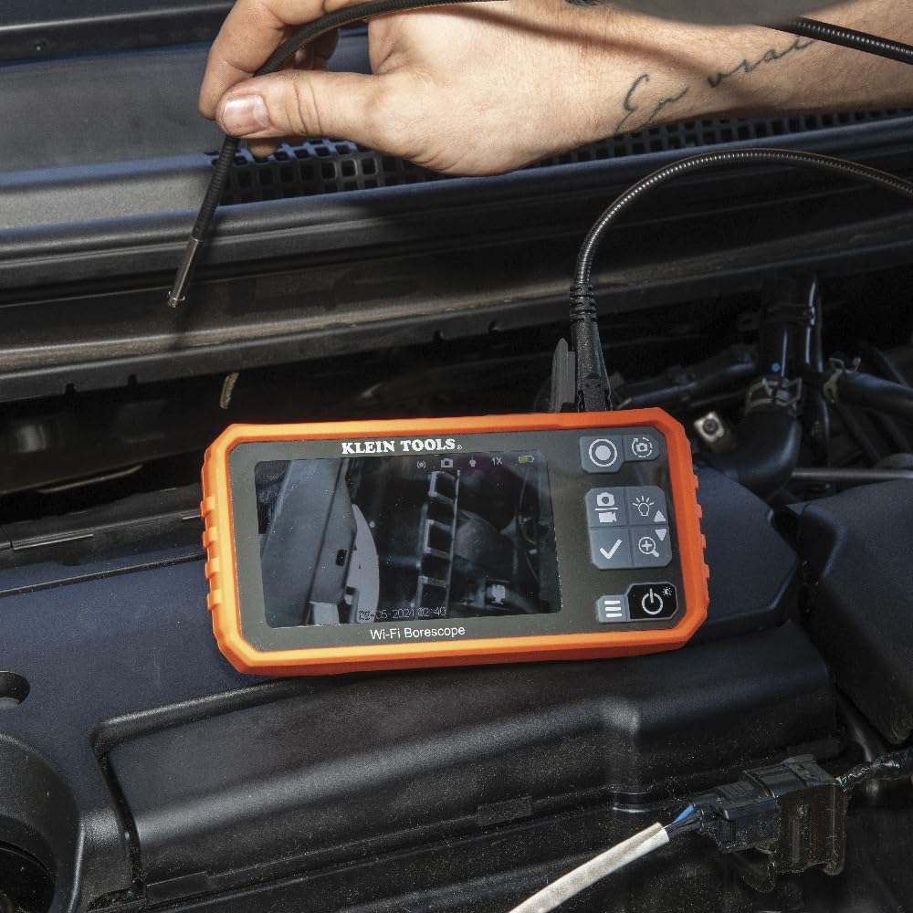 Klein Tools ET19 Wi-Fi Pro Borescope, 5.5 mm 9.8-Foot Armored Snake — Amazon image 6