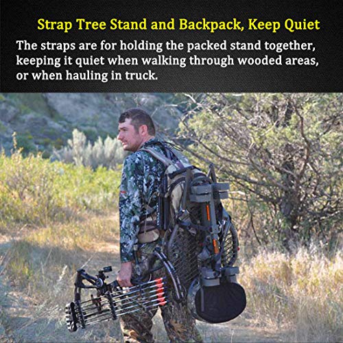 Boaton 4Pcs Tree Stand Stabilizer Straps, Hunting Gifts For Men, Tree Stand Accessories, Hunting Utility Strap For Holding Climbing Tree Stand And Backpack, Hanging Trail Cameras And Holding Gear #TOP4