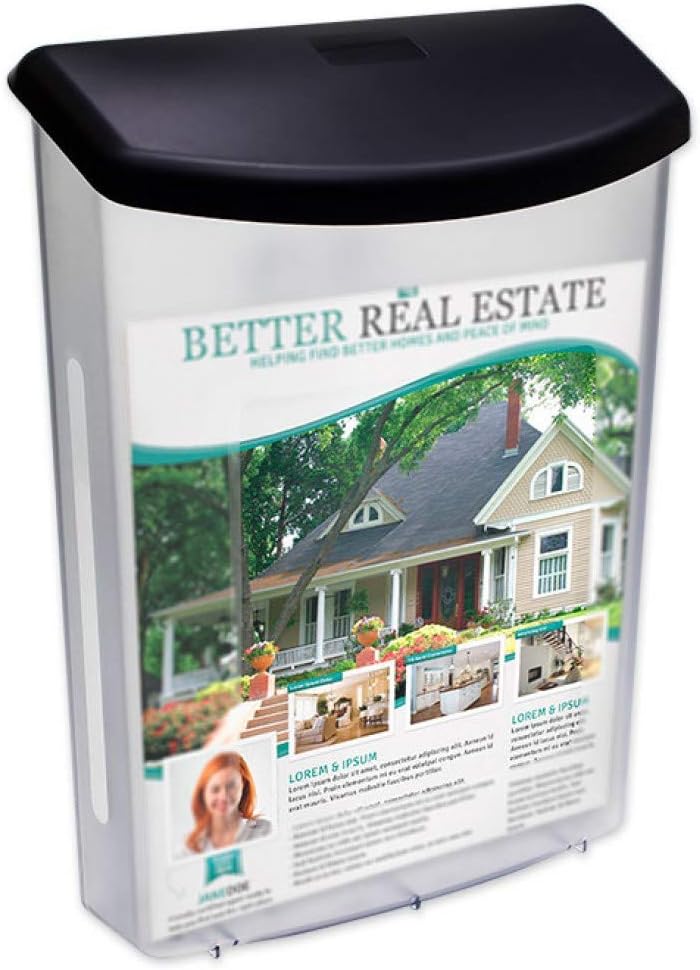 SOURCE ONE Premium Large Outdoor Real Estate Style Brochure Holder