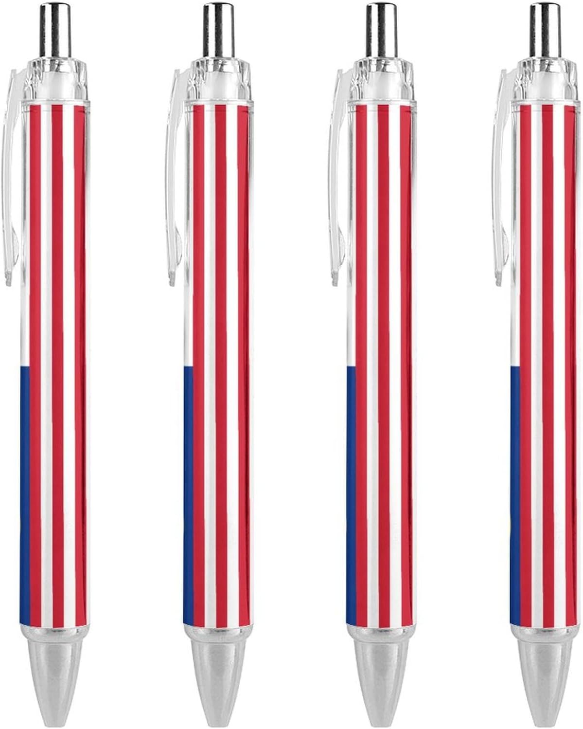 Flag of Malaysian Black Ballpoint Pens Click Pens for Smooth Writing, Retractable