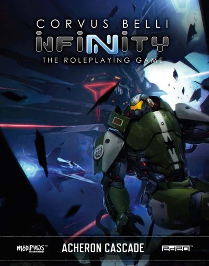Modiphius Entertainment: Infinity: Acheron Cascade Campaign - Hardcover RPG Book, Sci-Fi Adventure, Tabletop Roleplaying Supplement
