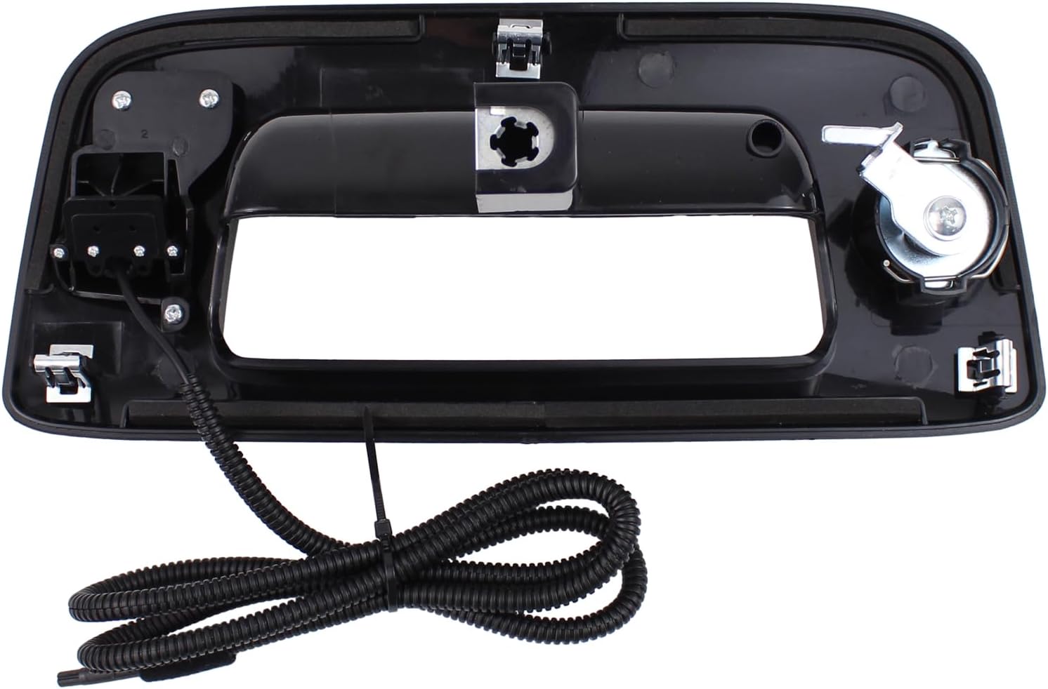 Tailgate Handle and Bezel with Rear View Backup Park Assist Camera and Lock Cylinder Kit for Chevrolet Silverado 1500 2500 3500 HD for GMC Sierra 1500 2500 3500 HD 2007-2014