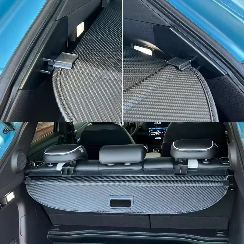 Cubierta de carga retráctil con cortina de seguridad para Mitsubishi RVR 3