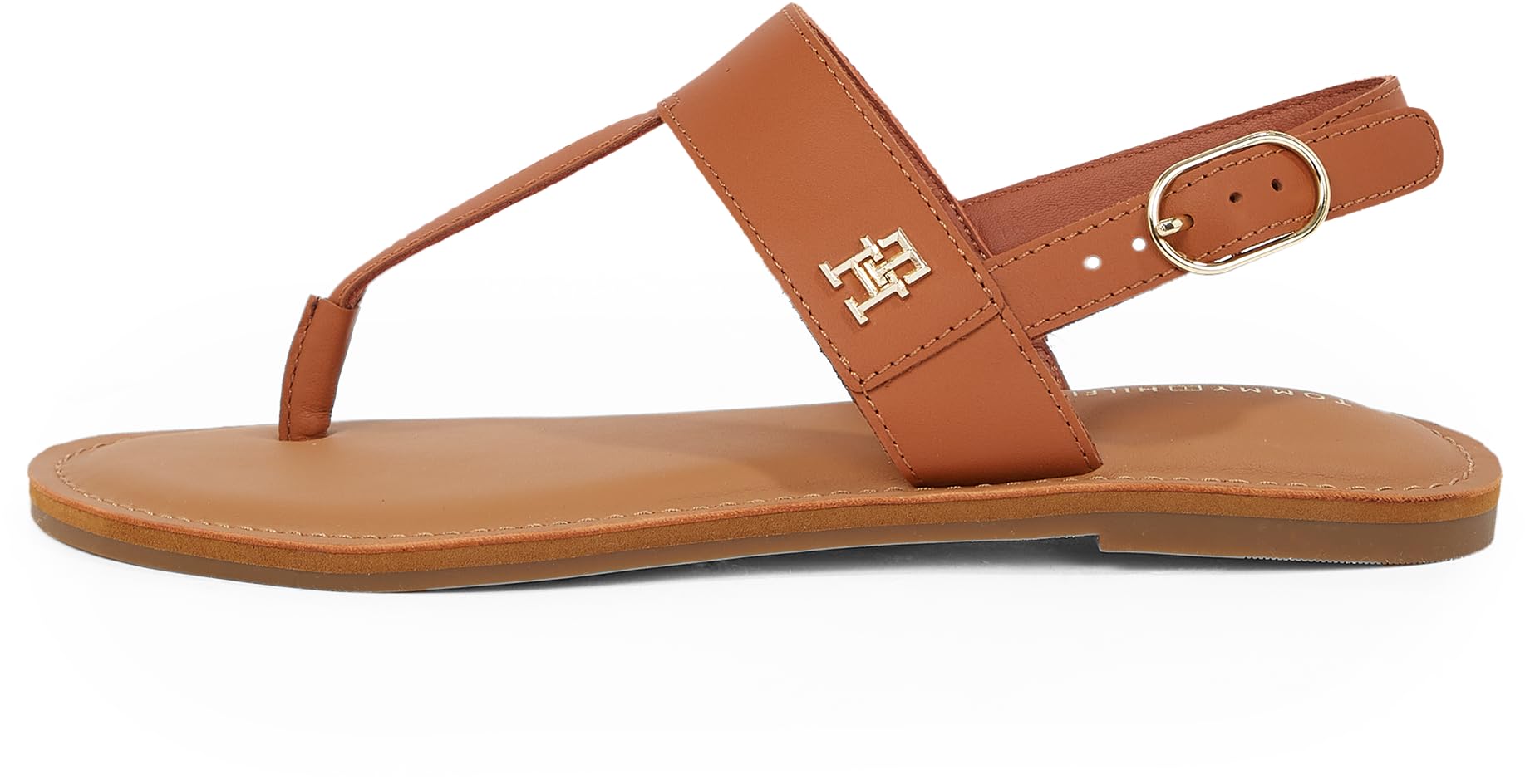 Tommy Hilfiger Damen Sandalen Leather Thong Zehentrenner