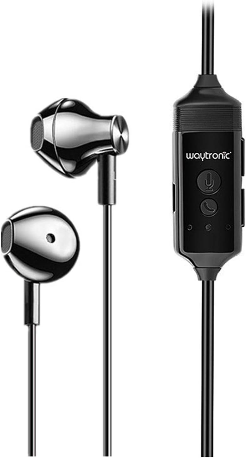 Waytronic Phone Recorder Bluetooth Call Voice Recording Headset Skype Facebook Whatsapp Video Audio Recording only for iPhone (3.5 mm Plug)