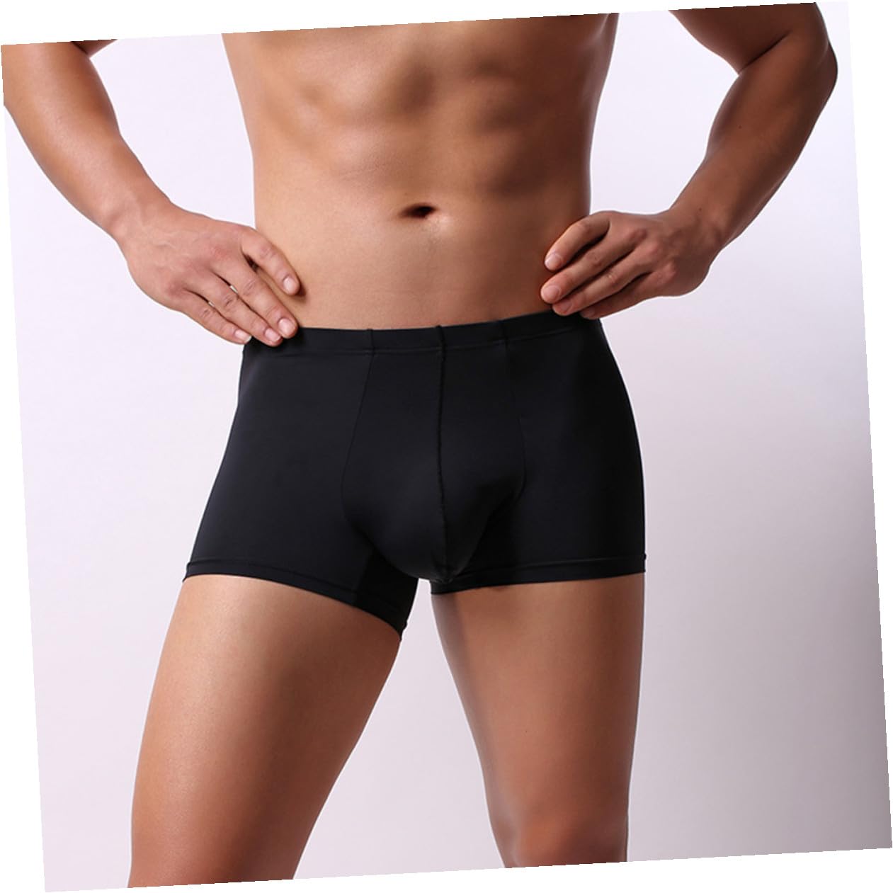 Calzoncillos para Hombre 5 Piezas Algodón Negro 3XL