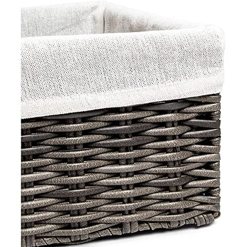 Farmlyn Creek HONSH 4 Pack Rectangular Wicker Storage Baskets thumb #4