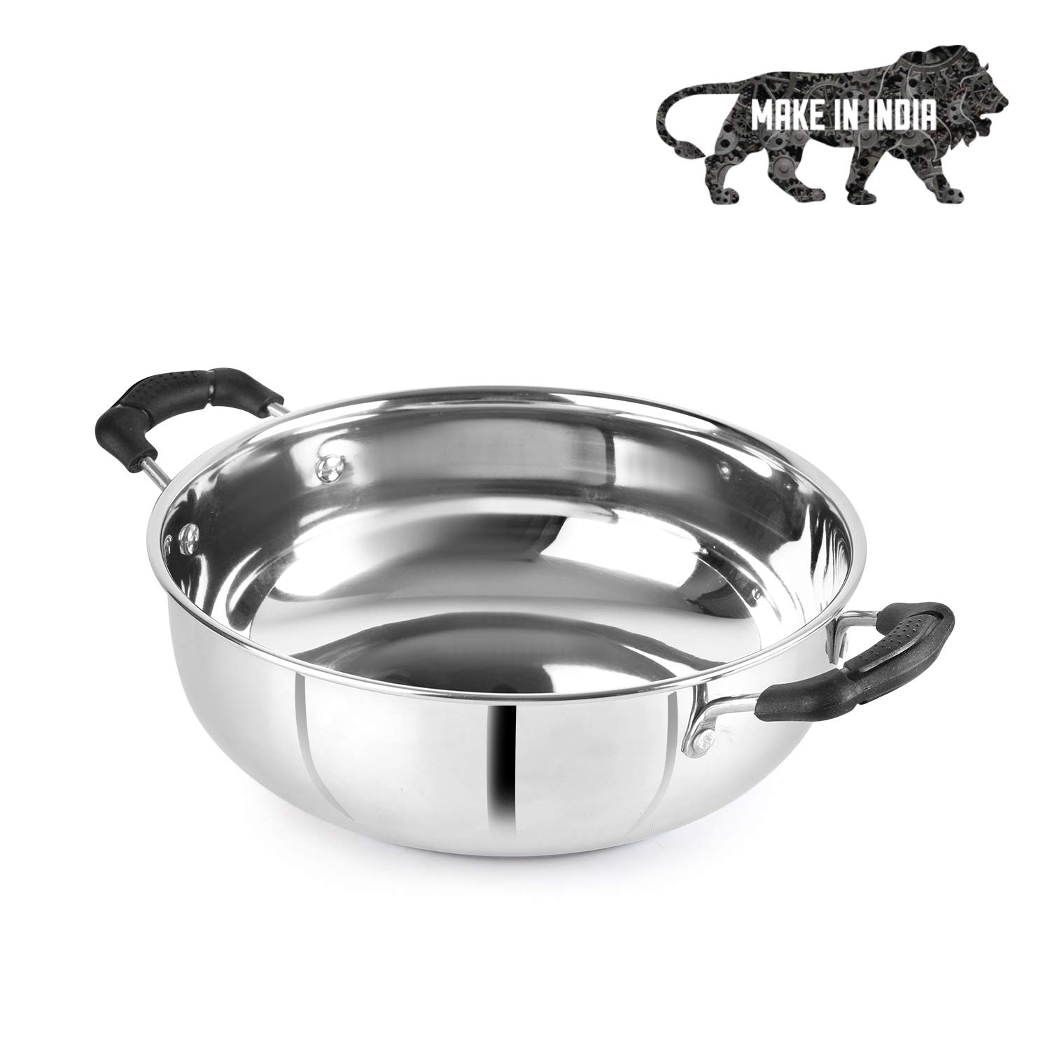 Cello Stainless Steel Kadhai - 3Ltr Induction Compatible -2