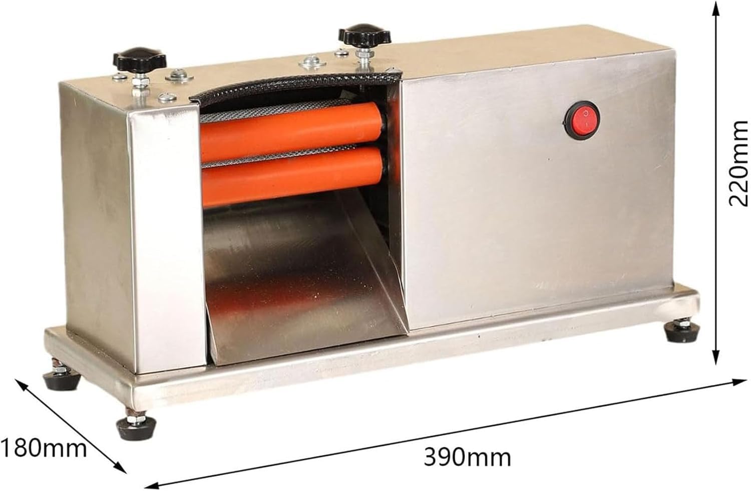 Máquina descascaradora eléctrica de guisantes semiautomática con 2 rodillos, pelador de guisantes de acero inoxidable para uso doméstico, máquina peladora multifuncional, pies antideslizantes