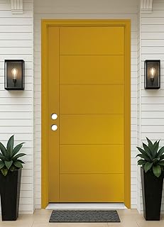 Exterior Front Door 36" x 80", Right-Hand Inswing, Knock-Down Design, Insulated & Long-Lasting, Sleek Design for Modern Homes