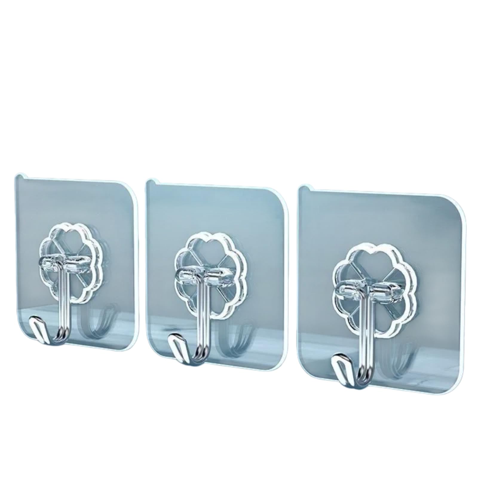 Amrisbtys 40Pcs Strong Adhesive Hook Wall Sticker, Load-Bearing, Transparent, Traceless Hook, No-Drill Adhesive Hook
