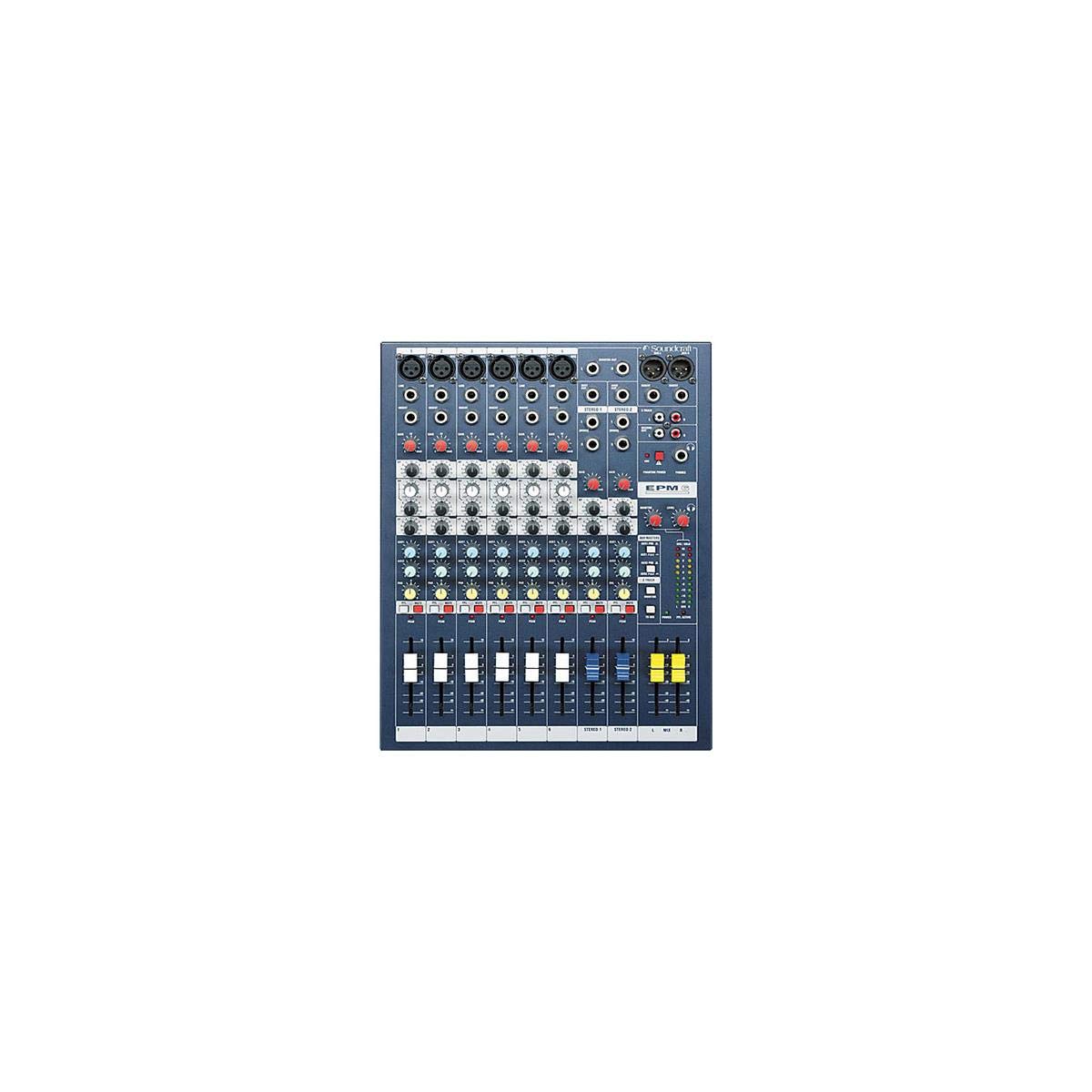 Soundcraft EPM6 Hochleistungs-6-Kanal-Audio-Mixer