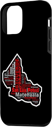 Miniatura 2 de iPhone 12 mini San Luis Potosí México Mapa Camiseta Ciudades Y Municipios Case
