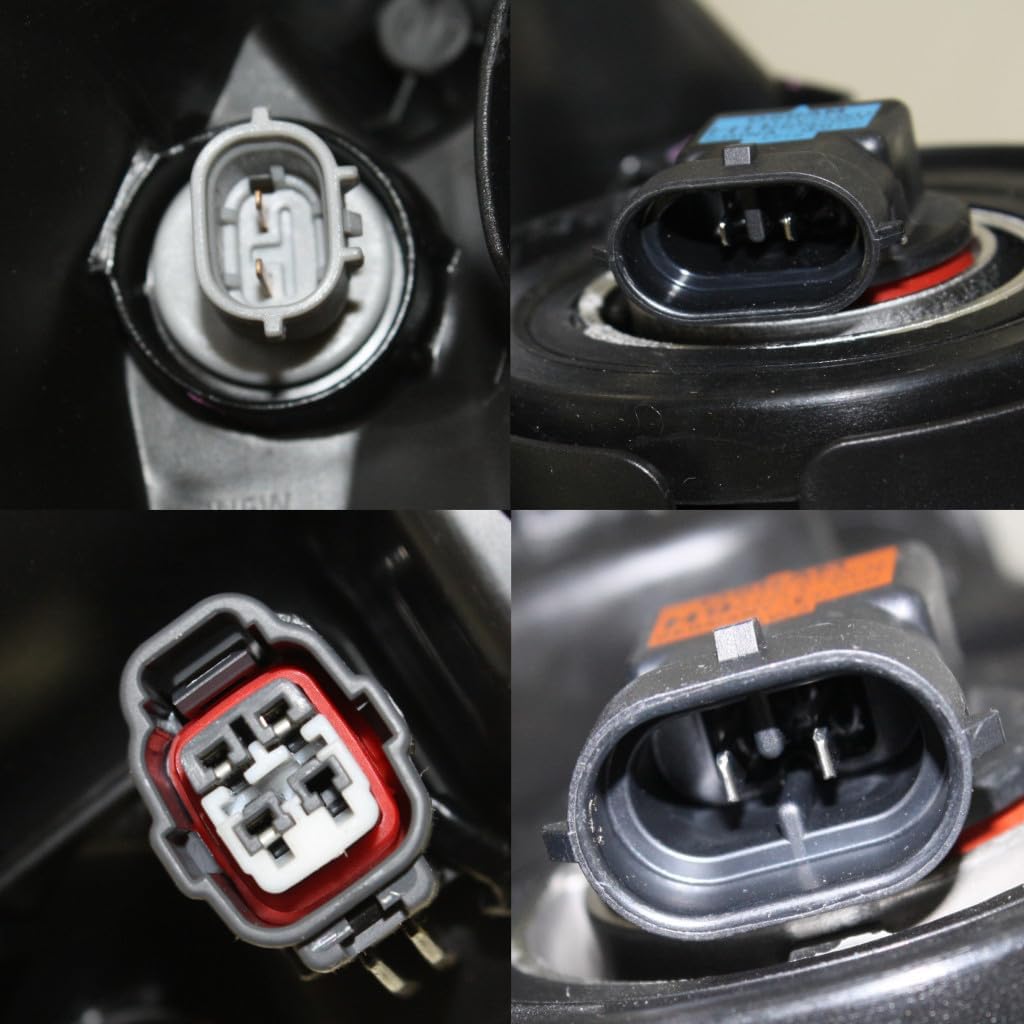 KarParts360 For Toyota Tacoma 2016-2023 Headlight Driver And Passenger Side | Pair | CAPA | Black/Chrome Bezel | Composite Type | W/LED Daytime Running Lights | W/Bulbs | TO2502244C, TO2503244C