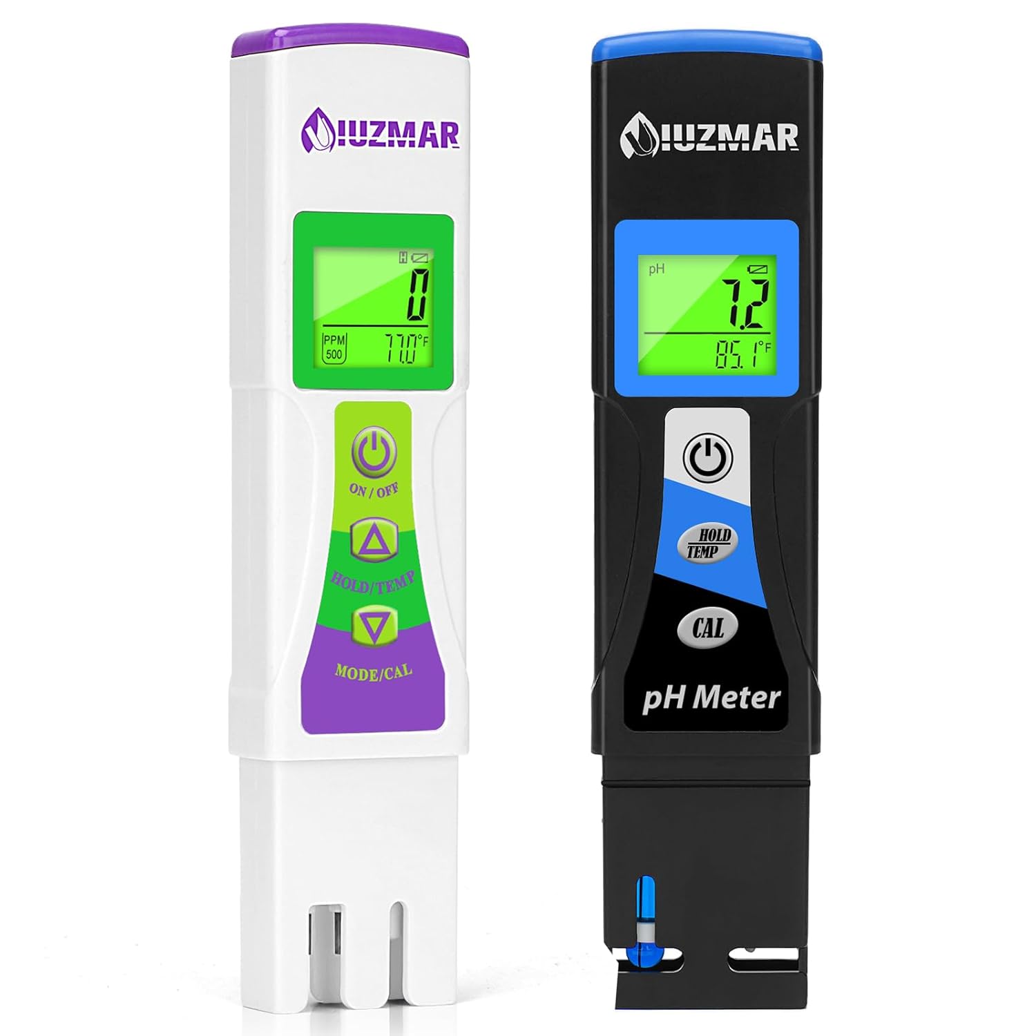 UIUZMAR TDS and pH Meter Combo pH Meter TDS Meter for Water 4 in 1 pH
