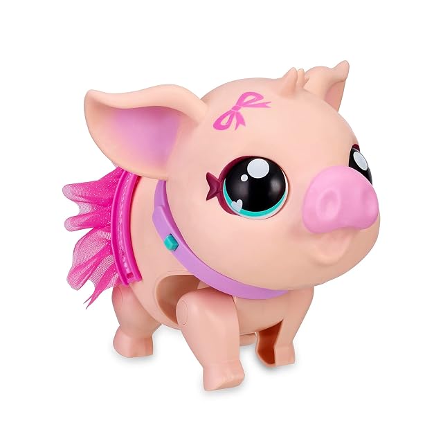 Little Live Pets - My Little Pig Pet Bella, Cerdito Interactivo con Falda, Mascota de Juguete para Cuidar…