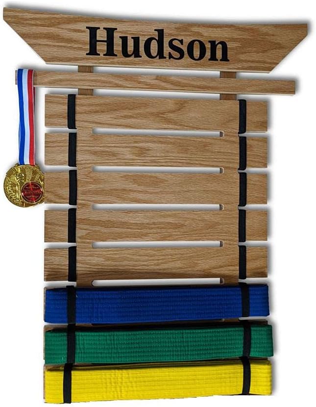 Personalized Martial Arts Belt Holder - Made in The USA