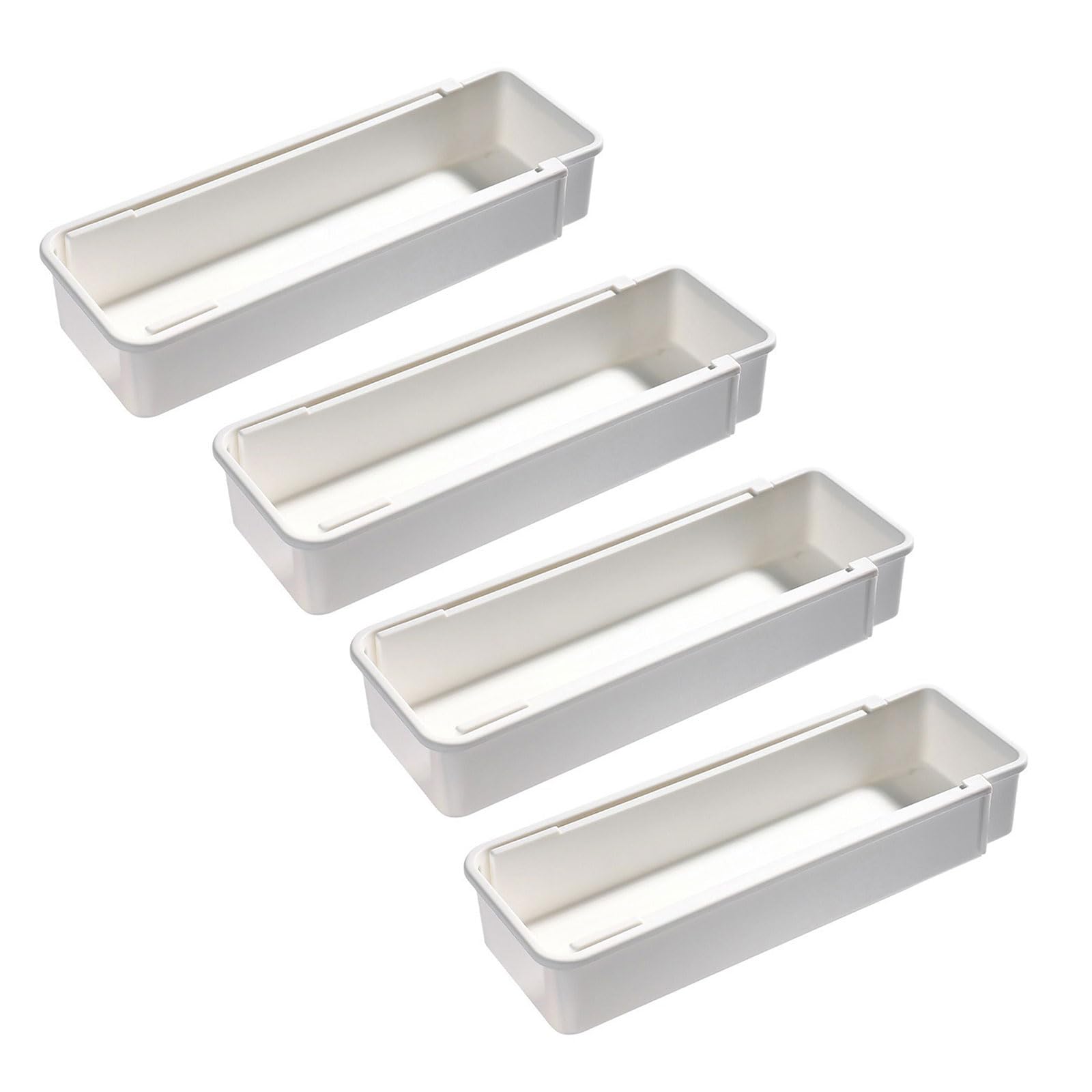 Tsophreniq PP Extendable Drawer Tray Perfect for Kitchen Bathroom Work Arrangement Bathroom Drawer Planner