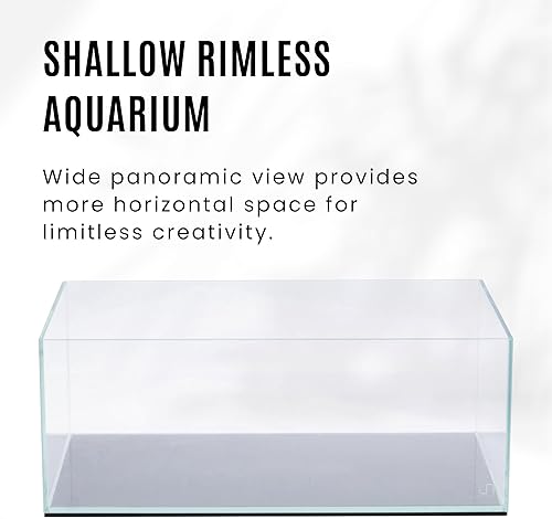 Miniatura 101 de Ultum Nature Systems - Acuario sin marcos ultratransparente, cristal con poco hierro, bordes con corte a inglete a 45º, grosor de 13/64 a 15/32
