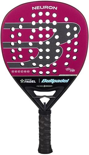 BULLPADEL Pala de pádel NEURON PREMIER Pala Padel profesional de forma híbrida para control experto X-Tend Carbon 3K y MultiEva Core Sistema Wave