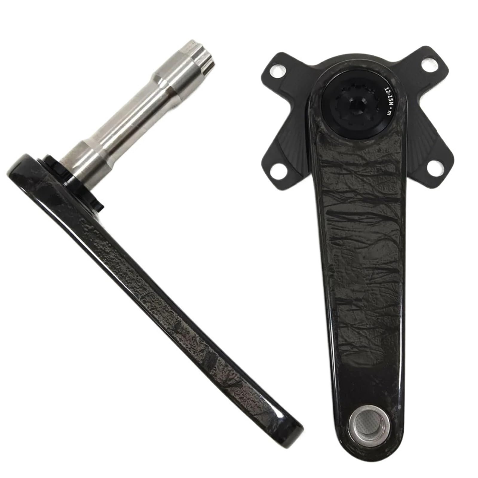Amazon.co.jp: Leeseカーボンファイバー自転車クランクセット、24mm