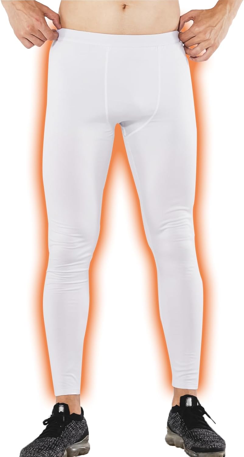 Men’s Thermal Compression Pants – Fleece-Lined Slim Fit Leggings, Quick-Dry, Odor Control | Japanese Brand