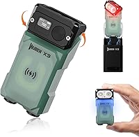 Vista 14 de WUBEN X3 Mini Linterna con Caja de Carga Recargable 180 Grados Llavero EDC Linterna Giratoria Ip65 Impermeable Imán Linternas de Bolsillo 10 Modos