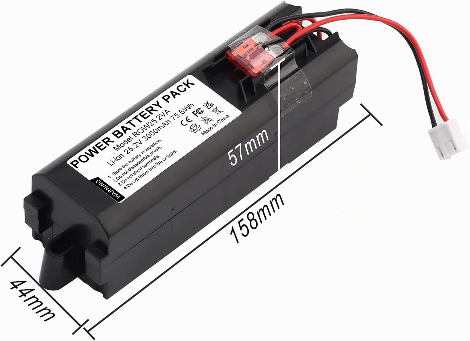 Batteria di ricambio agli ioni di litio da 3000 mAh per Rowenta 25,2 V RS-RH5274 RH8827WO RH8829WO RH8870WO RH 887101