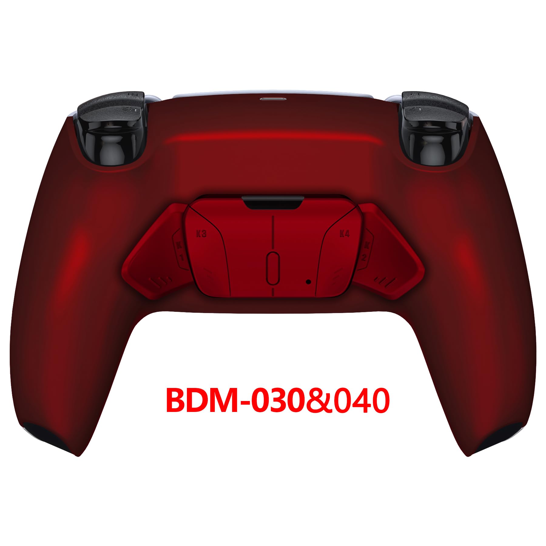 eXtremeRate Programable RISE4 Remap Kit para ps5 Modelo BDM-030/040/050 Actualización Board & Carcasa Trasera & 4 Palancas Botones Traseros para ps5 Control-NO Incluye Mando(Escarlata Rojo)