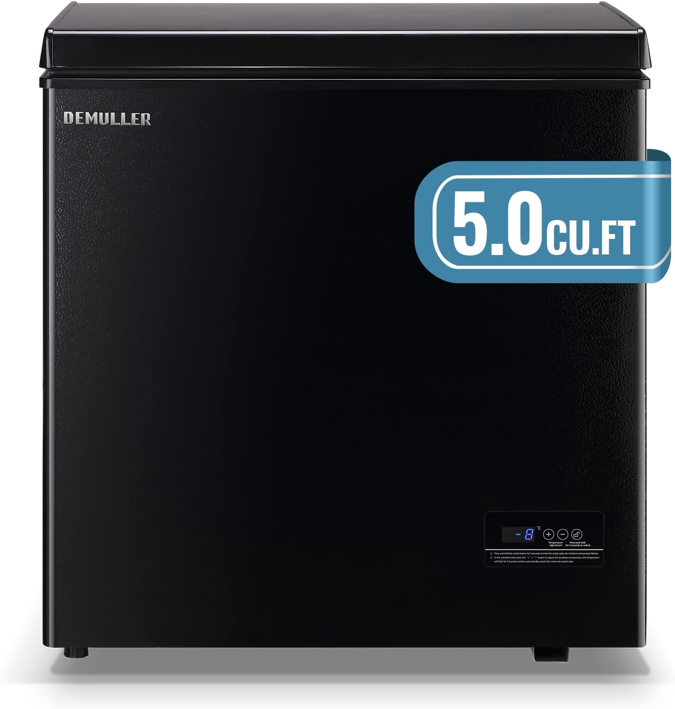 DEMULLER Chest Freezer 5.0Cubic Feet Deep Freezer