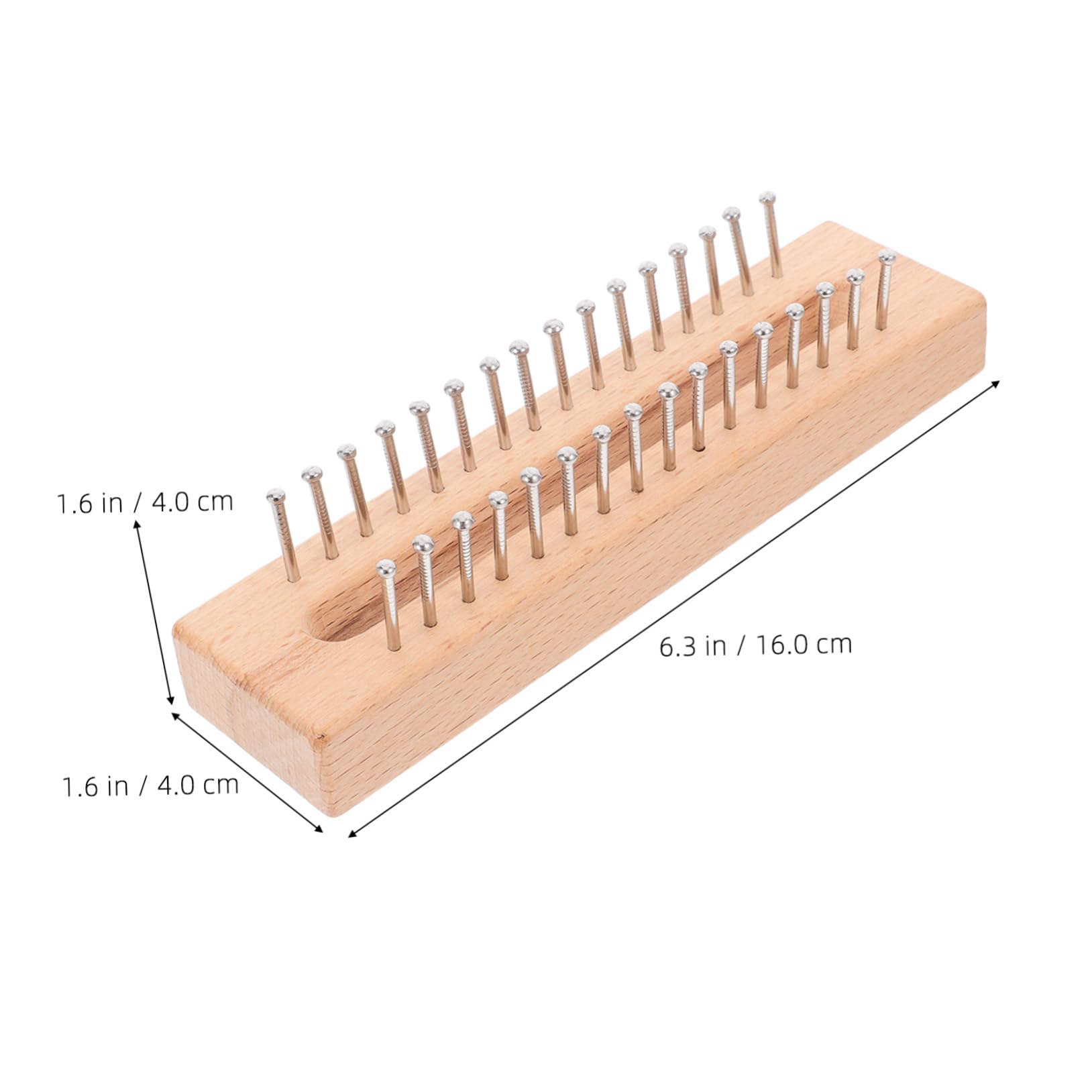 ARTIBETTER 1 Set Wooden Knitting Loom for DIY Scarf Making Easy to Use Weaving Kit with Crochet Hook Present for Craft Enthusiasts Lightweight User Friendly Crafting Tool