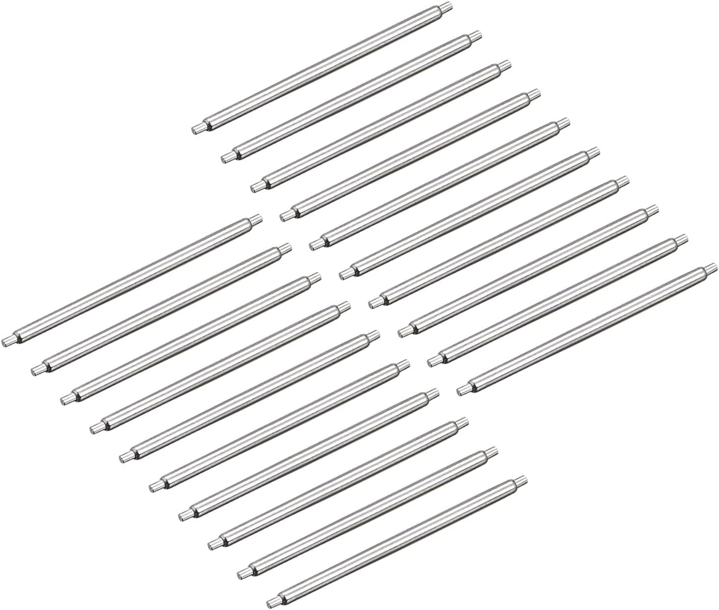 uxcell 20pcs Watch Band Pin 24mm Stainless Steel Spring Bar
