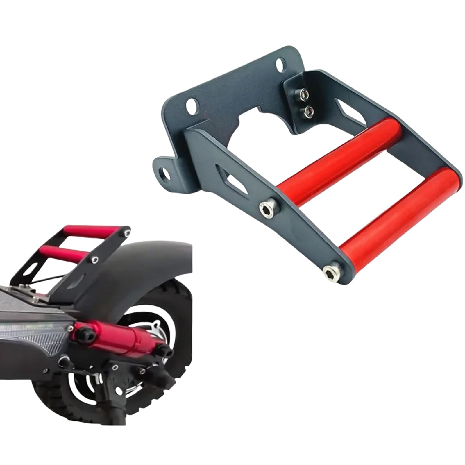 Patinete eléctrico para manillar trasero, horquilla trasera, pedal, soporte de ala trasera