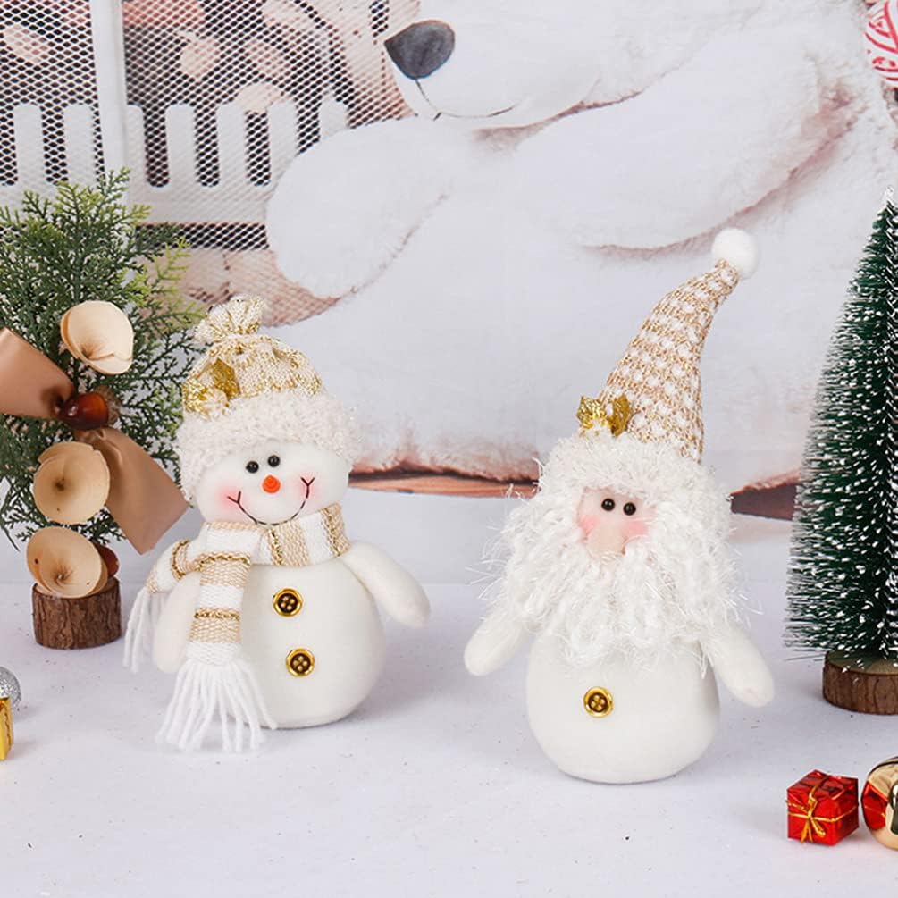 TOYANDONA 1PCS Christmas Doll Decoration, 8. 6 inch Santa Claus Doll Ornaments Plush Christmas Santa for s Tabletop Decorations