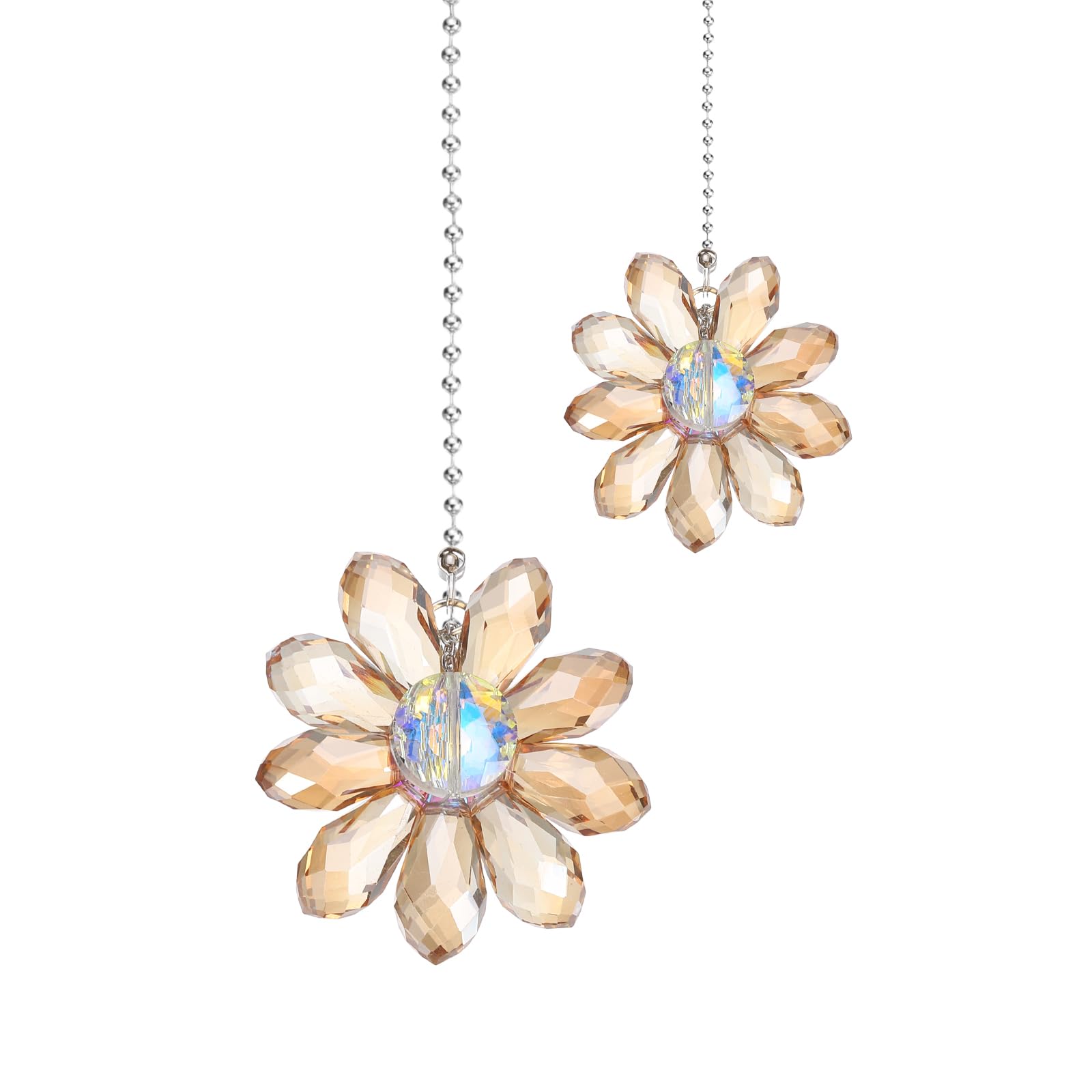 Ceiling Fan Pull Chains - Green Crystal Pendants -11