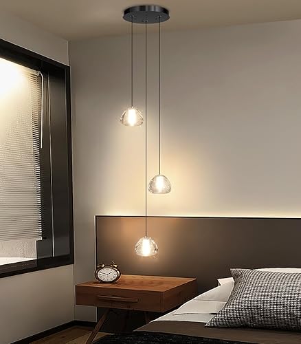 Miniatura 17 de Candelabros de cristal modernos LED Iluminación de techo Foyer Lámpara de techo grande para escalera Sala de estar Pasillo Entrada Negro