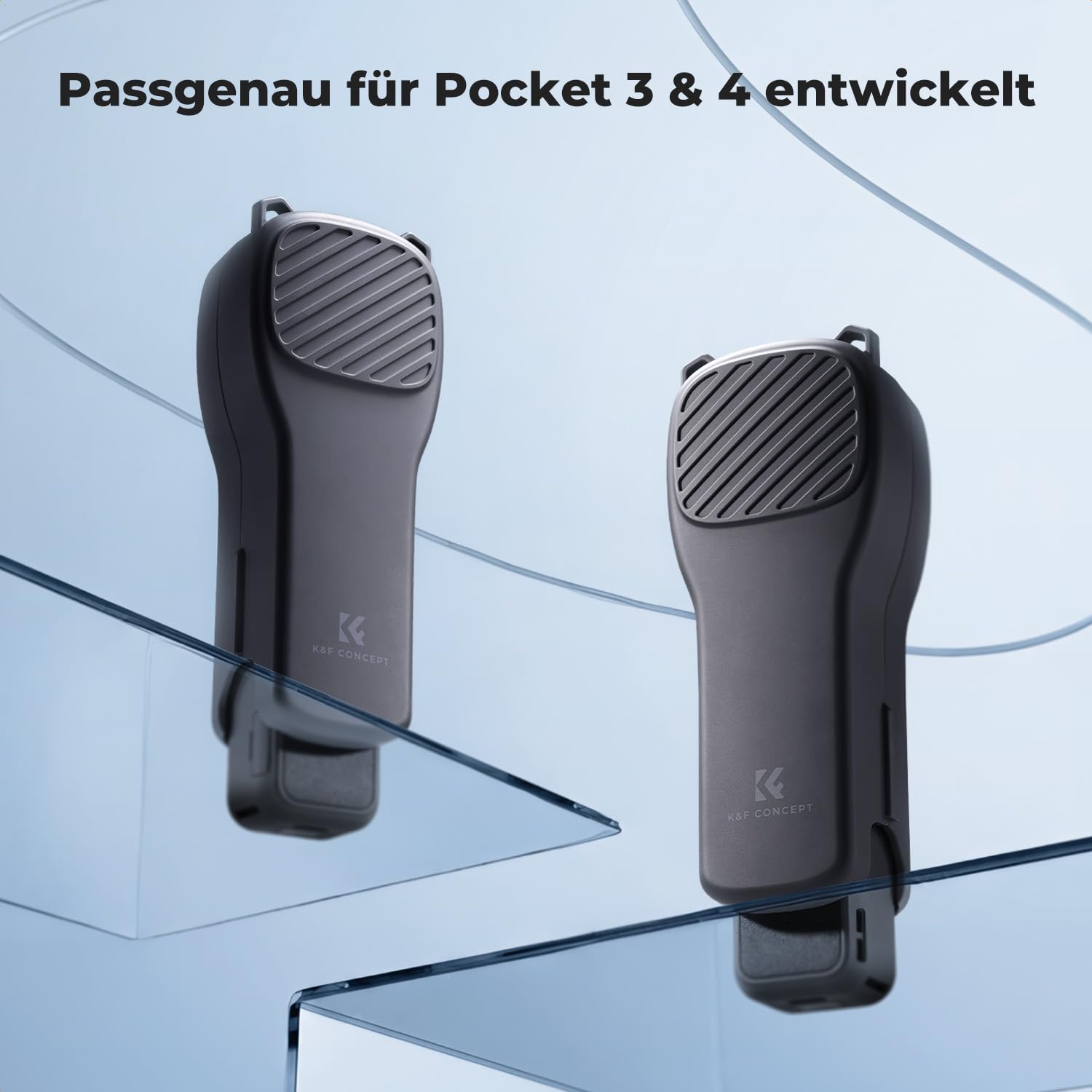 K&F CONCEPT PT61 Schutzhülle kompatibel mit DJI Osmo Pocket 4 mit Filteraufbewahrung, Hartschale mit weichem Innenfutter, speziell für Pocket 4 entwickelt & leicht zu öffnen/schließen(Schwarz)