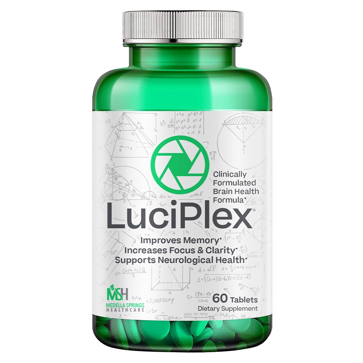 Brain Booster Supplement for Focus, Memory, Clarity, Energy & Mood 60 Tabs - 100% Drug-Free & Clinically Tested Brain Supplement – Brain Fog Supplements & Memory Booster Supplement w/VIT D3