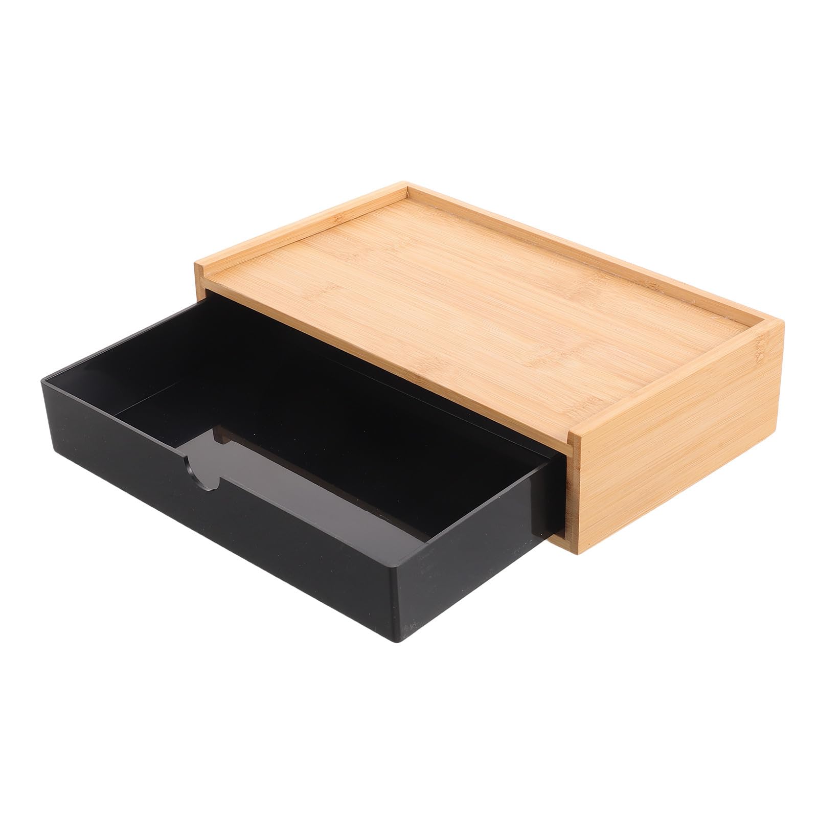 TEHAUX Madera Organizador Compacto Cajones Negra, Escritorio