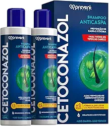 Kit 2 Shampoo Cetoconazol Prevenção Anticaspa Coceira Vermelhidão 100ml Prevent Pharma