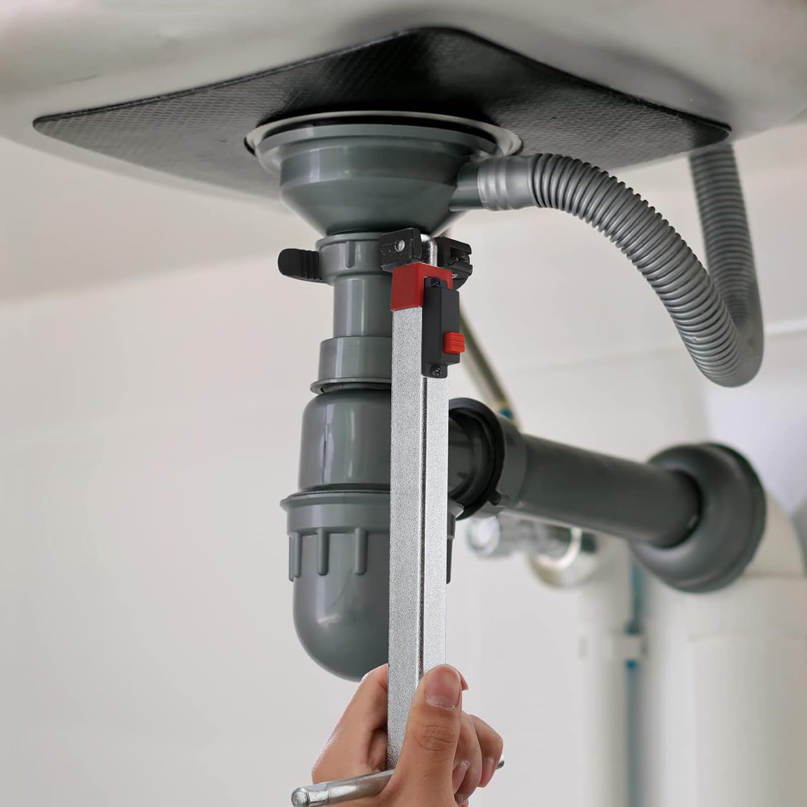 SENECESLI Clé de Lavabo Réglable, Extracteur de Robinet D'évier en Acier Cr V, capacité de Mâchoire de 1,25 à 2,5 Pouces, 0,39 à 1,25, clé de Robinet D'évier Rotative à 180 °